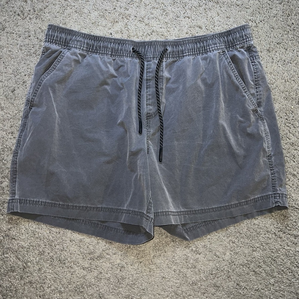 Bearbottom Men's Gray Elastic Waist Shorts XL 5.5